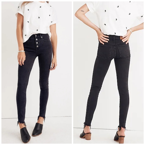 Madewell Denim - Madewell Black Button Fly Black Jeans